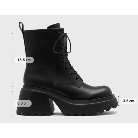 Cider NWT Chunky Block HeelFaux Leather Chelsea Boot 6 - Picture 12 of 12